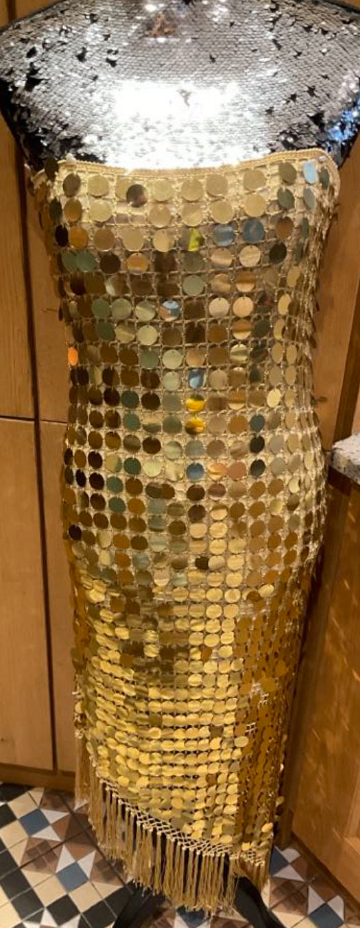 Aftershock Gold Disc Dress