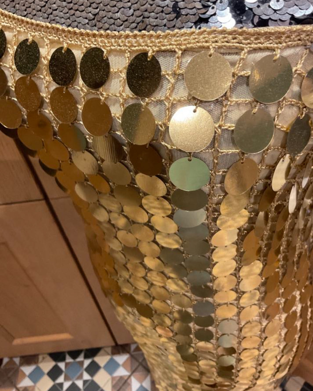 Aftershock Gold Disc Dress